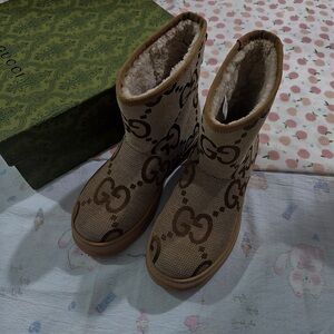 Gucci Fleece-Lined Ankle Boots